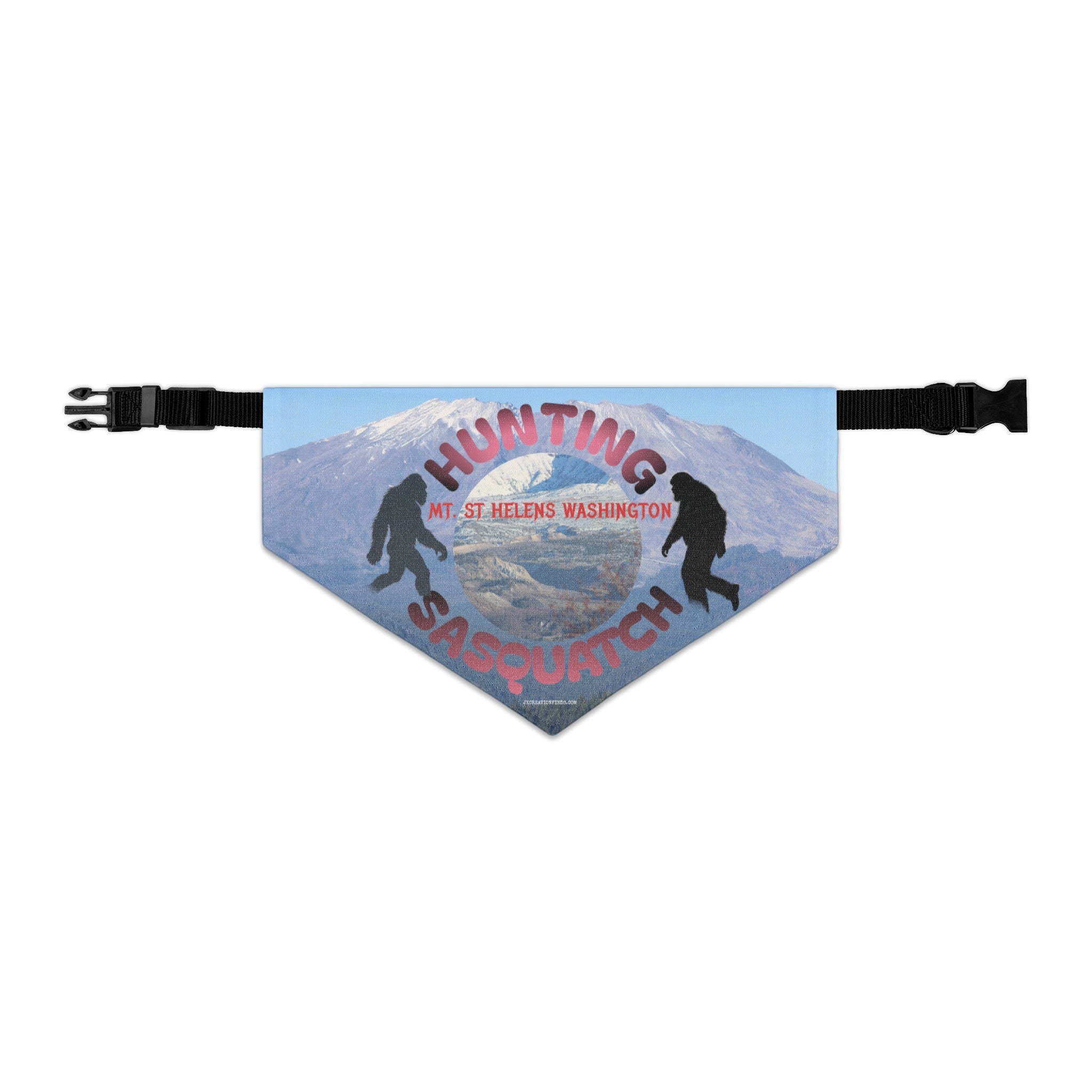 Hunting Sasquatch Mt St Helens Washington Pet Bandana Product