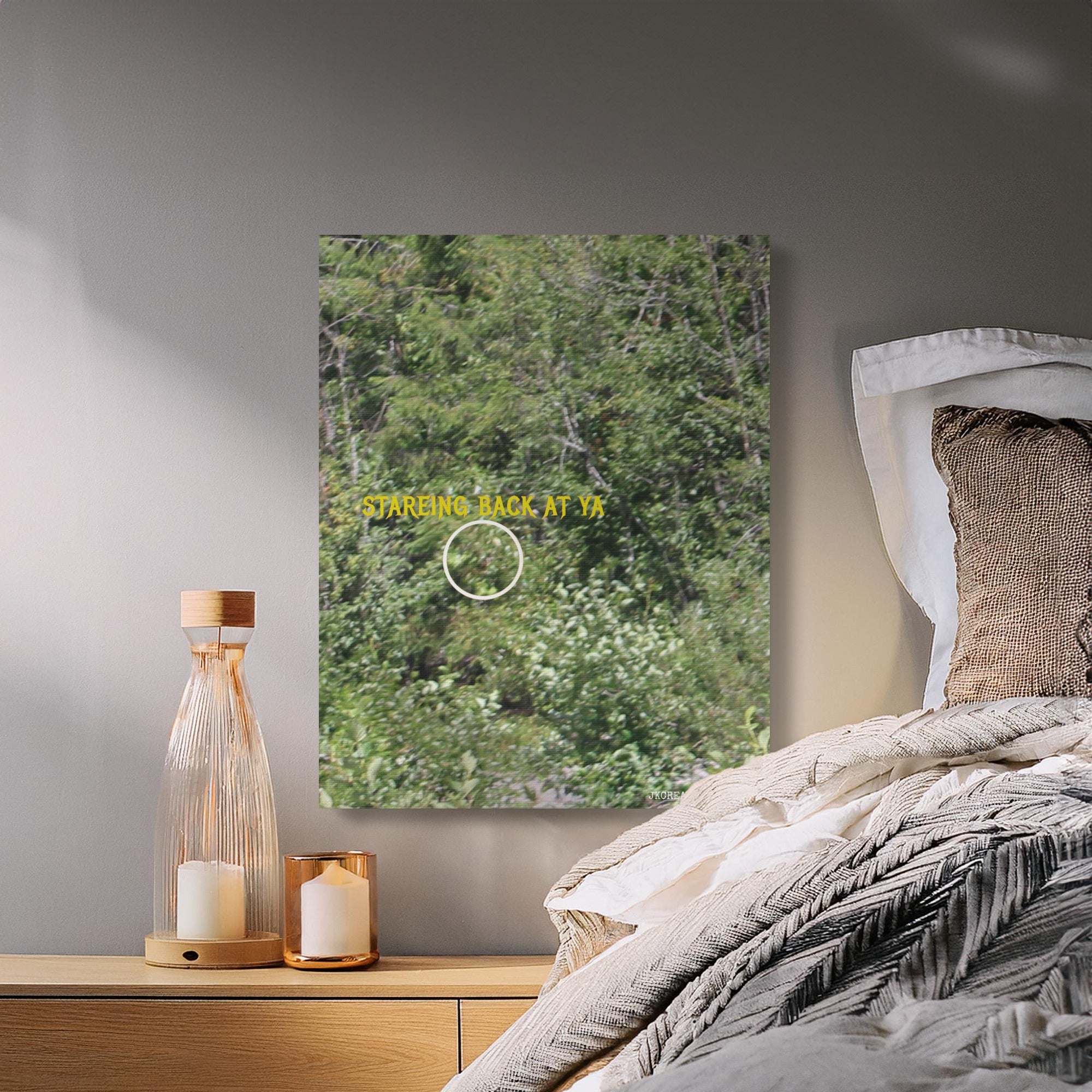 Staring Back at Us Wall Canvas Bedroom Decor product
