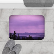 Purple Mountain Landscape Bath Mat Product