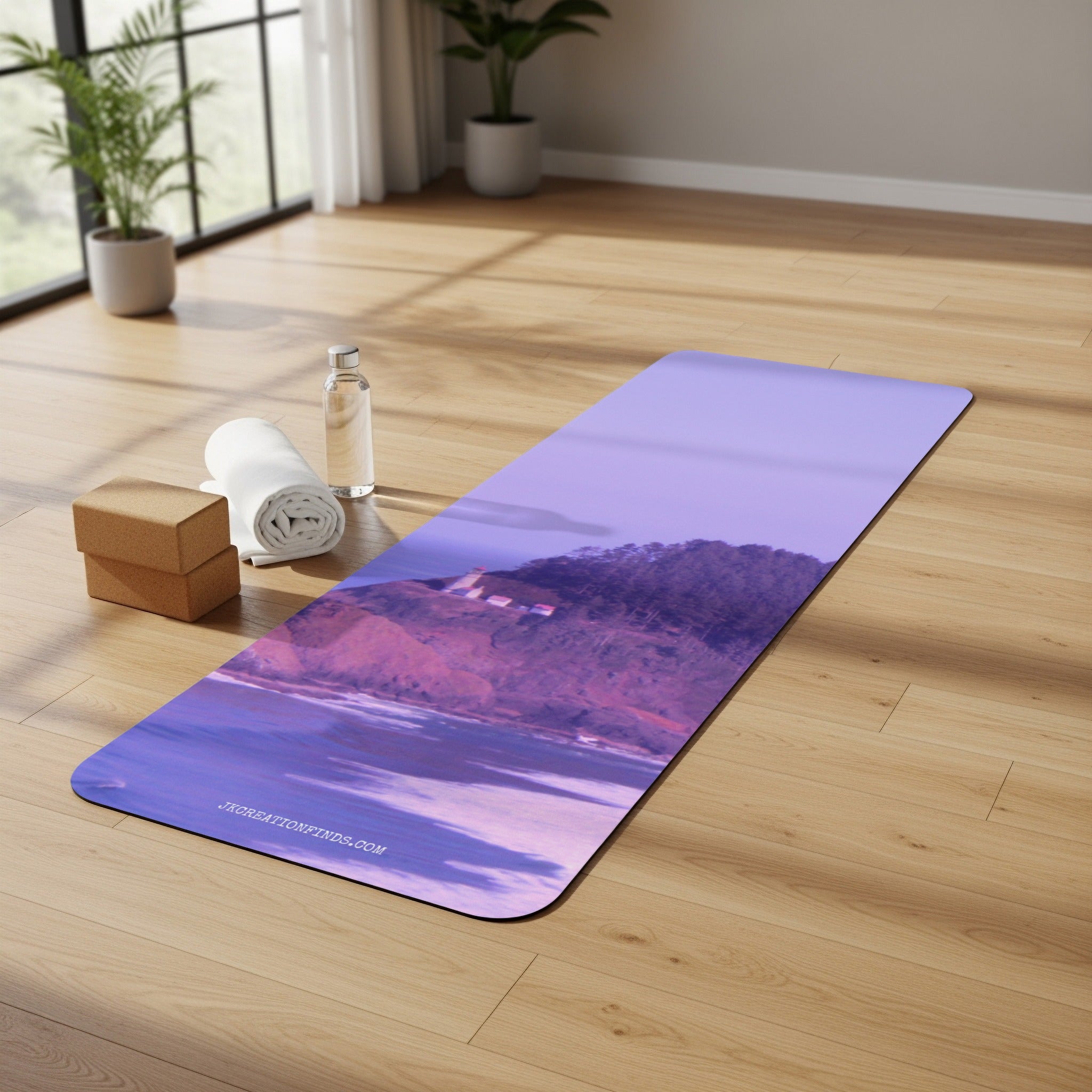 Beach Sunrise Scene Premium Yoga Mat product