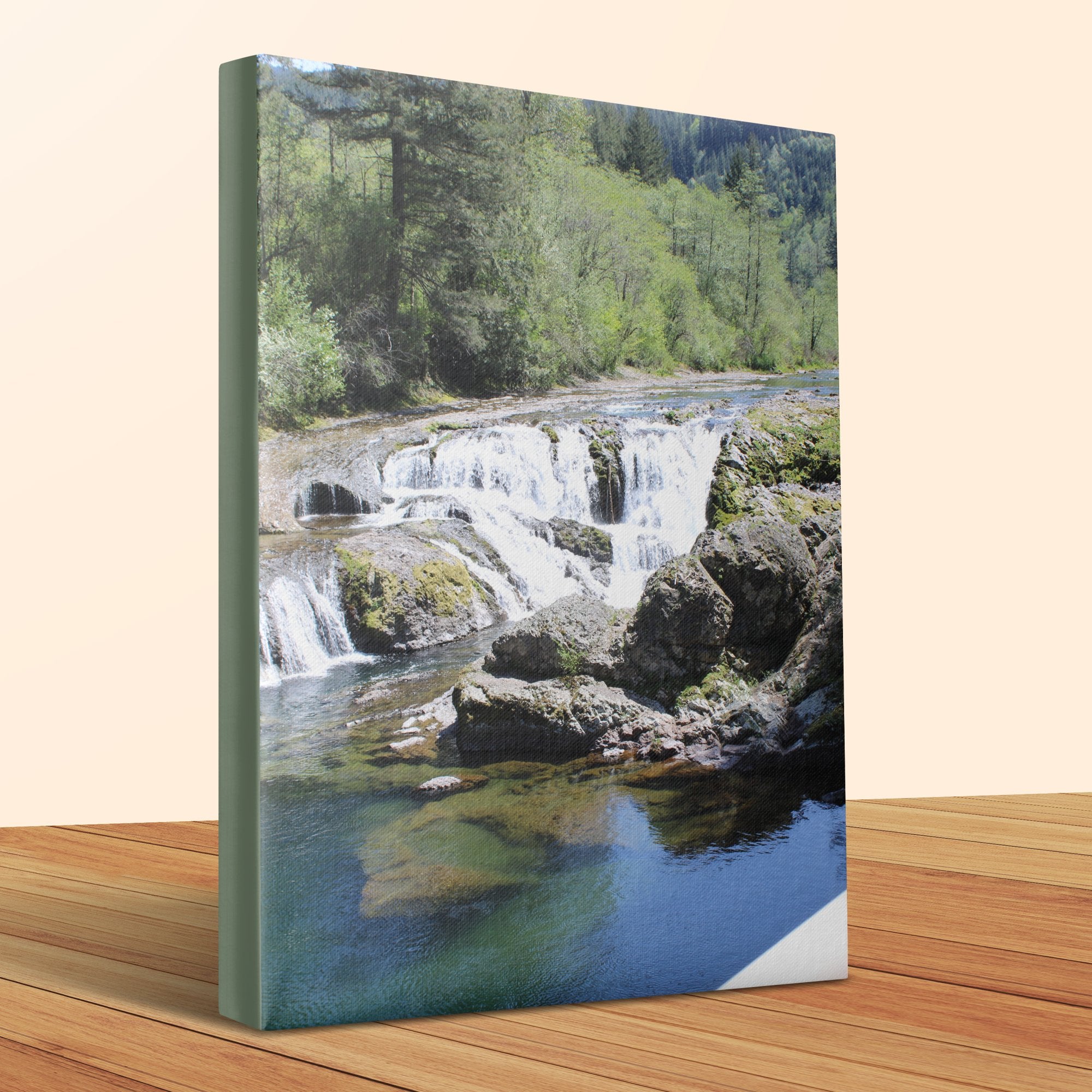 Peaceful Mountain Stream Canvas Print Home Decor product type