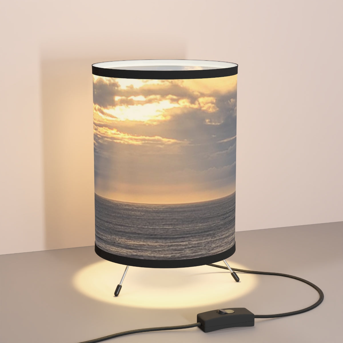 Mesmerizing Sunset Over Ocean Light Fixture Decor