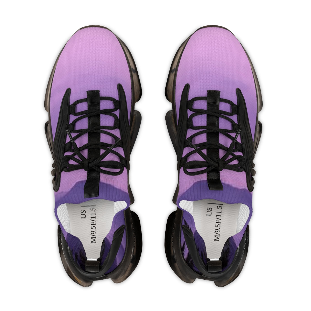 Purple Lace-Up Athletic Sneakers for Urban Exploration
