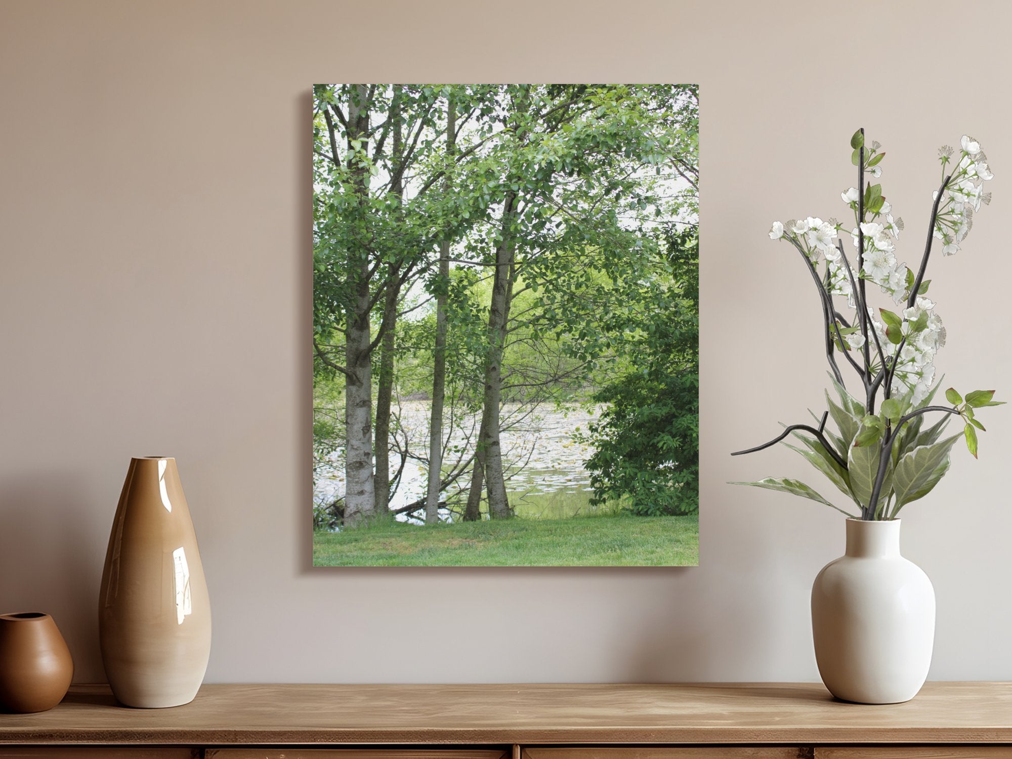 Serene Forest Landscape Fine Art Canvas product