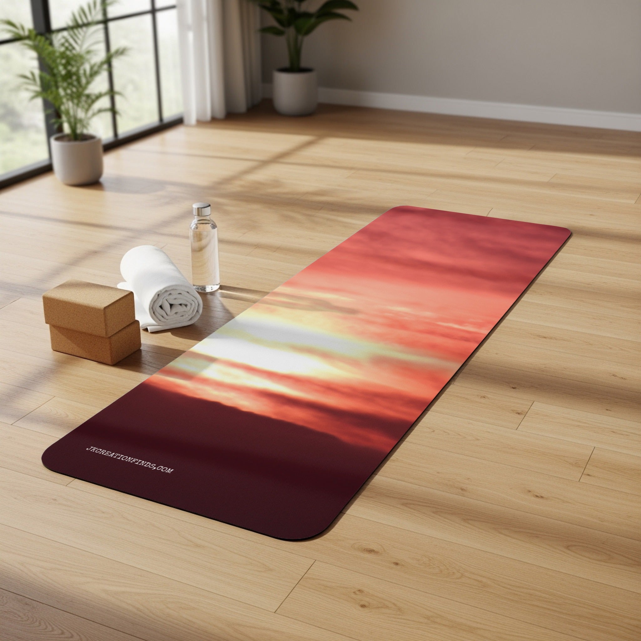 Serene Sunset Design Yoga Mat for Daily Fitness product