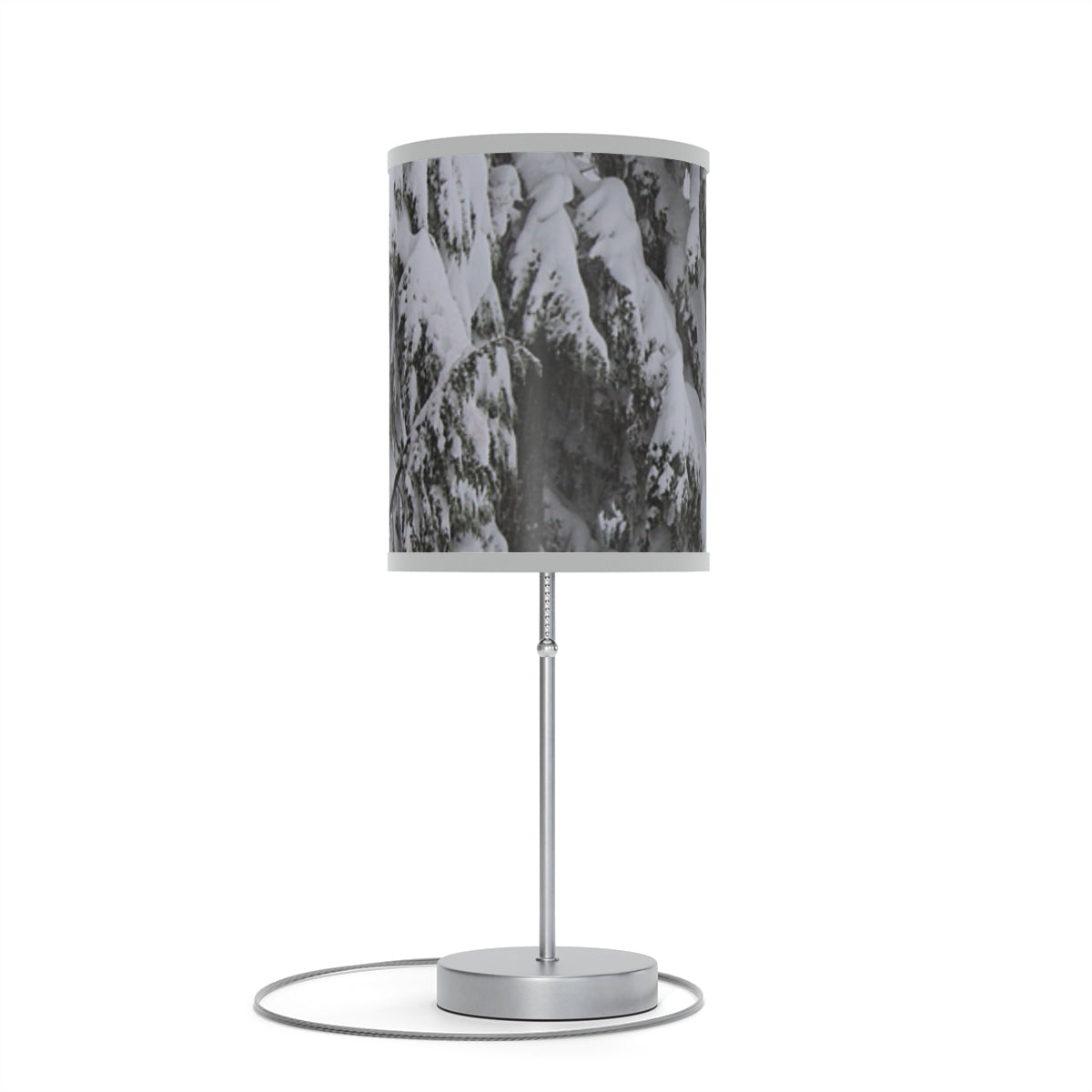 Snowy Mountain Scenery Desk Lamp For Elegant Decor