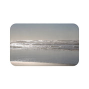 Serene Coastal Morning Scenic View Bathroom Mat