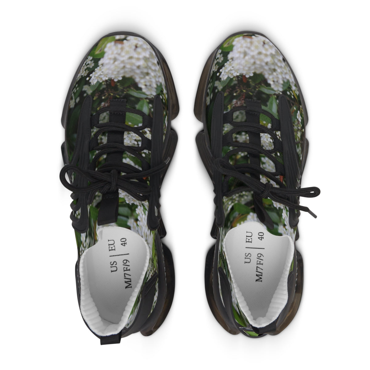 Floral Design Athletic Men's Shoes High Comfort Sneakers