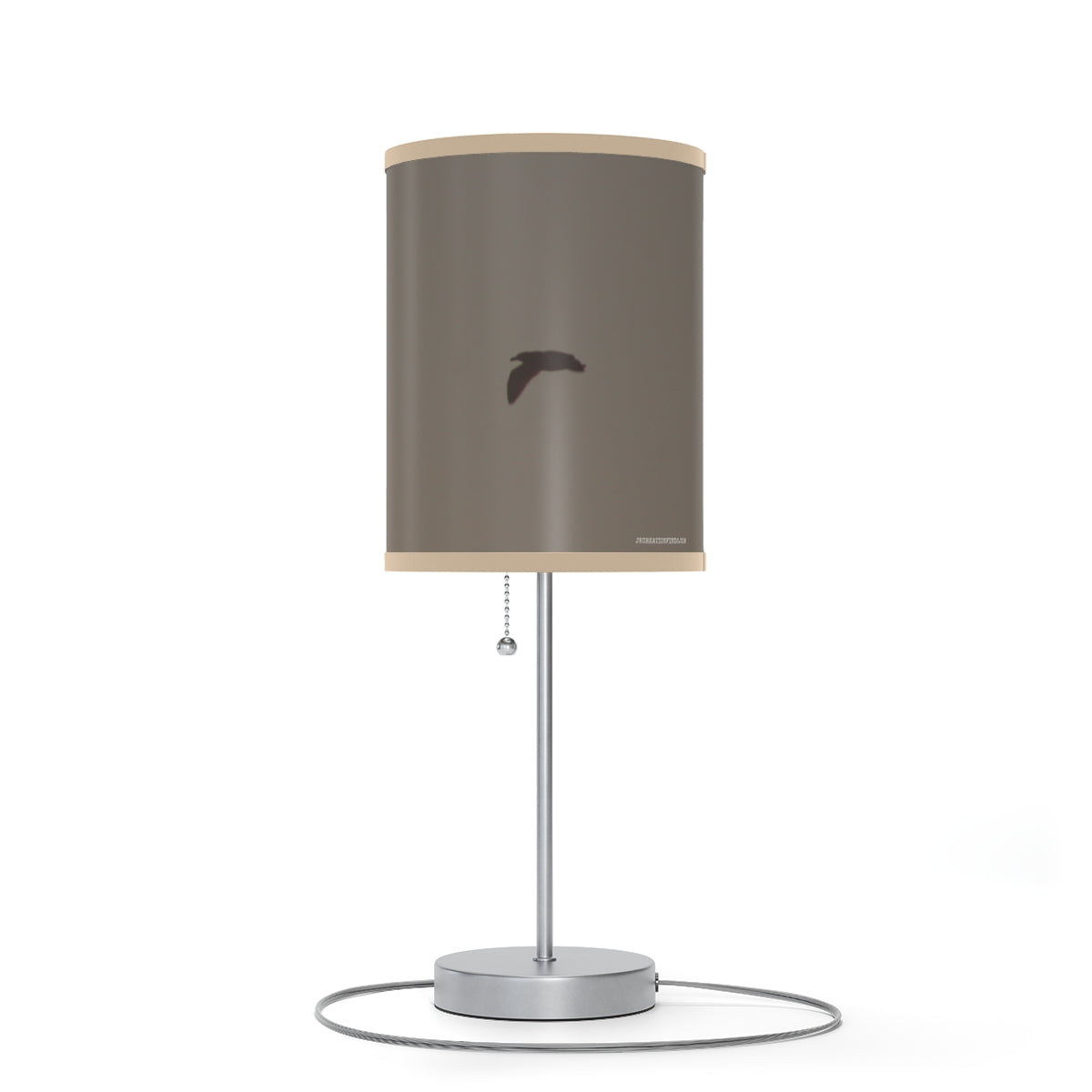 Modern cylindrical lampshade with bird design