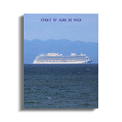 Strait Of Juan De Fuca Cruise Ship Wall Art product type
