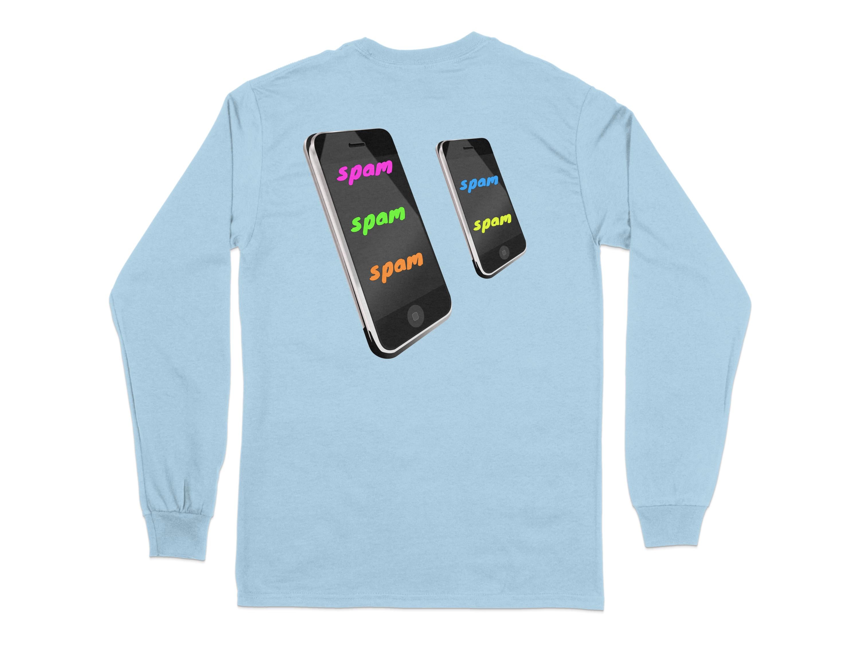 Spam Phone Screenshot Long Sleeve Shirt product type