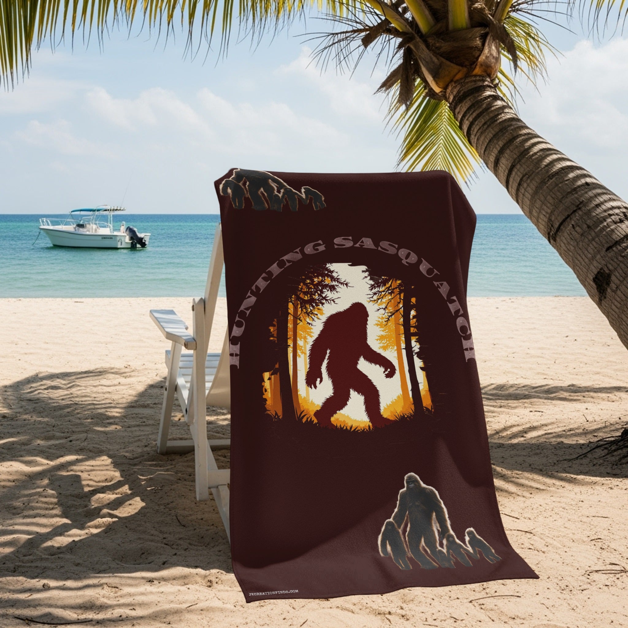 Hunting Sasquatch Beach Towel product