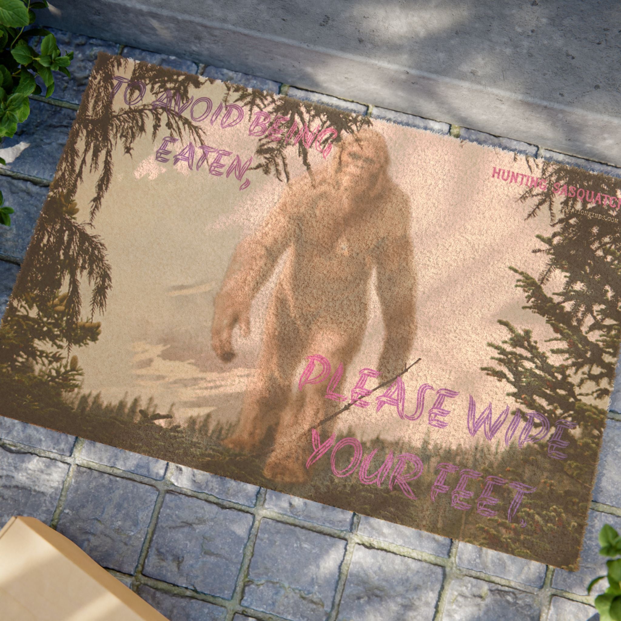 Funny Bigfoot Please Wipe Your Feet Doormat product