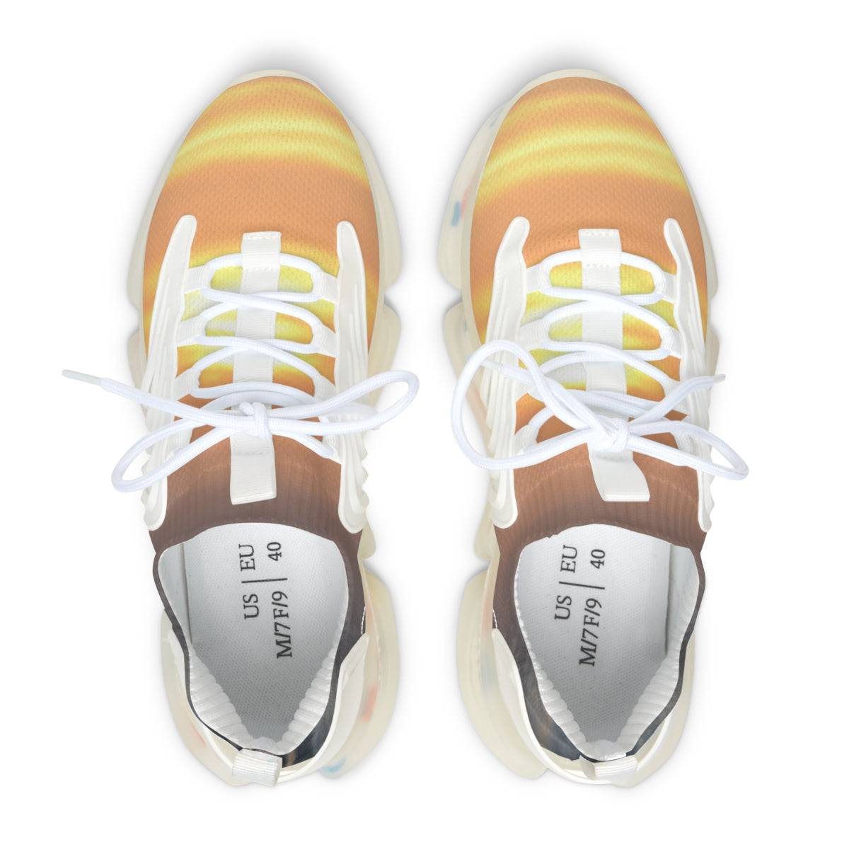 Vibrant Gradient Athletic Footwear Unisex Sneakers