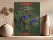 Hunting Sasquatch Novelty Wall Art Print product