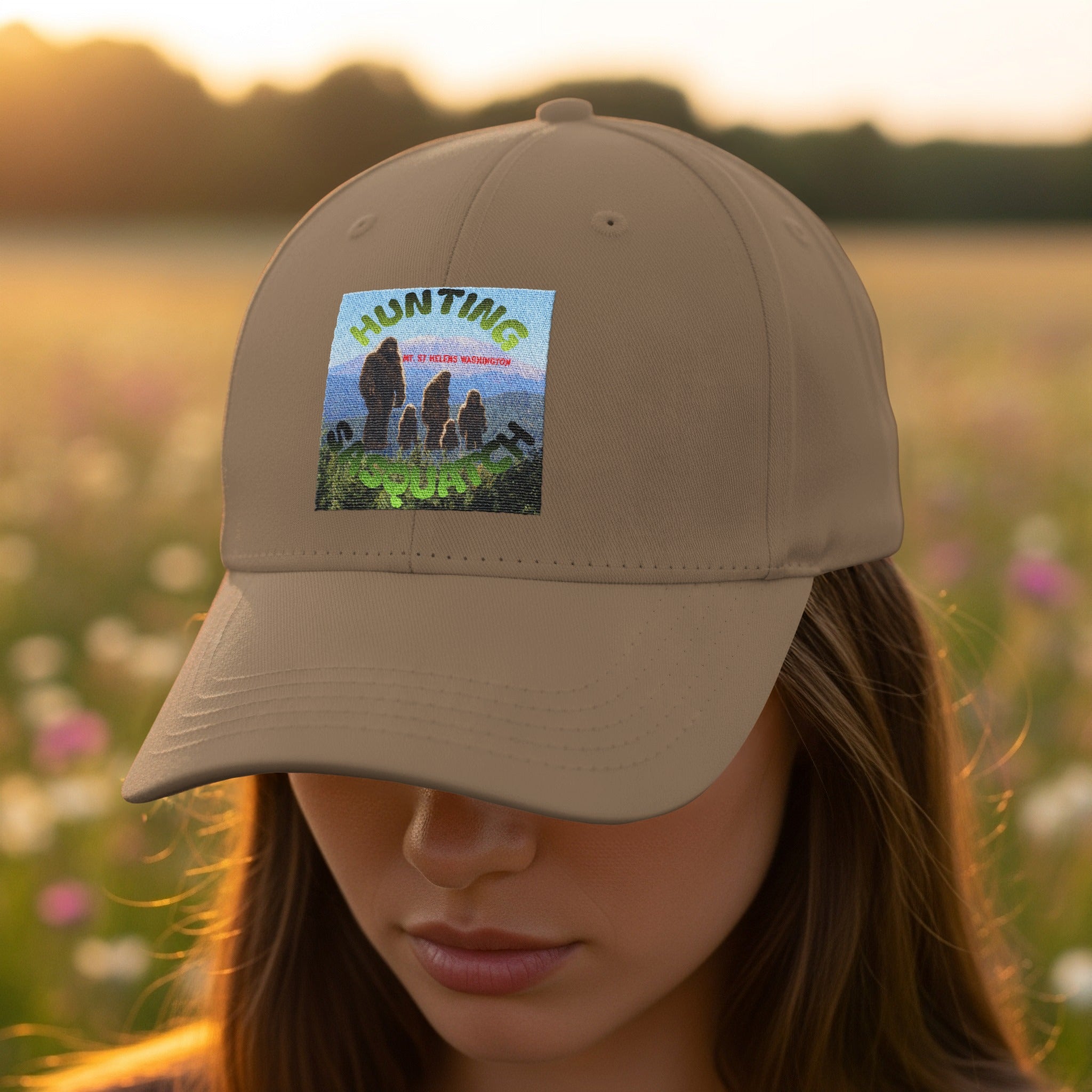 Hunting Adventure Embroidered Beige Baseball Cap product