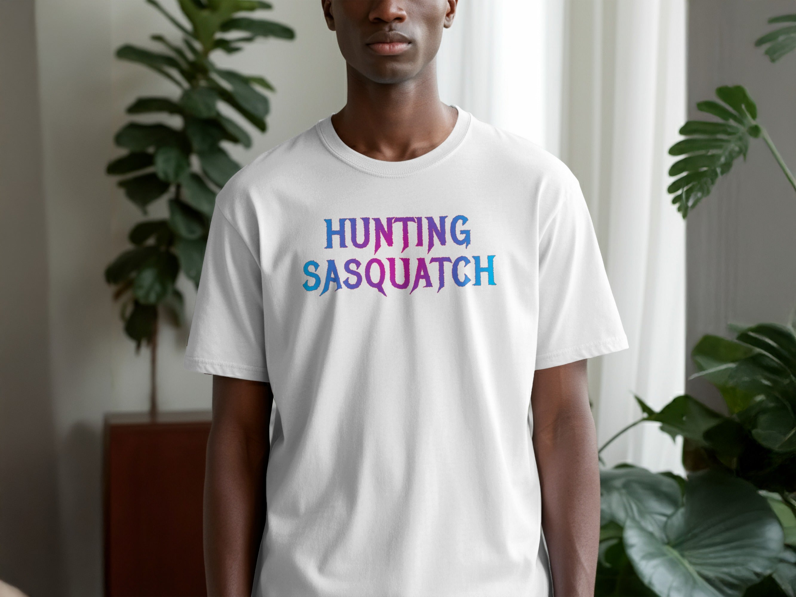 Hunting Sasquatch Graphic T-Shirt for Outdoor Enthusiasts