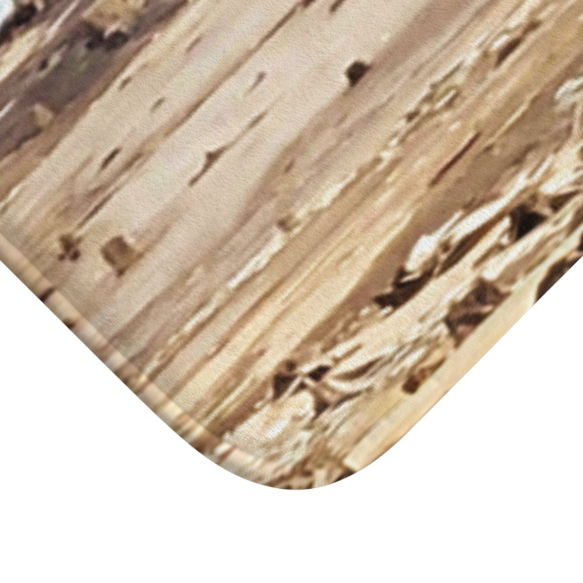 Rustic Natural Woodgrain Patterned Decorative Mat