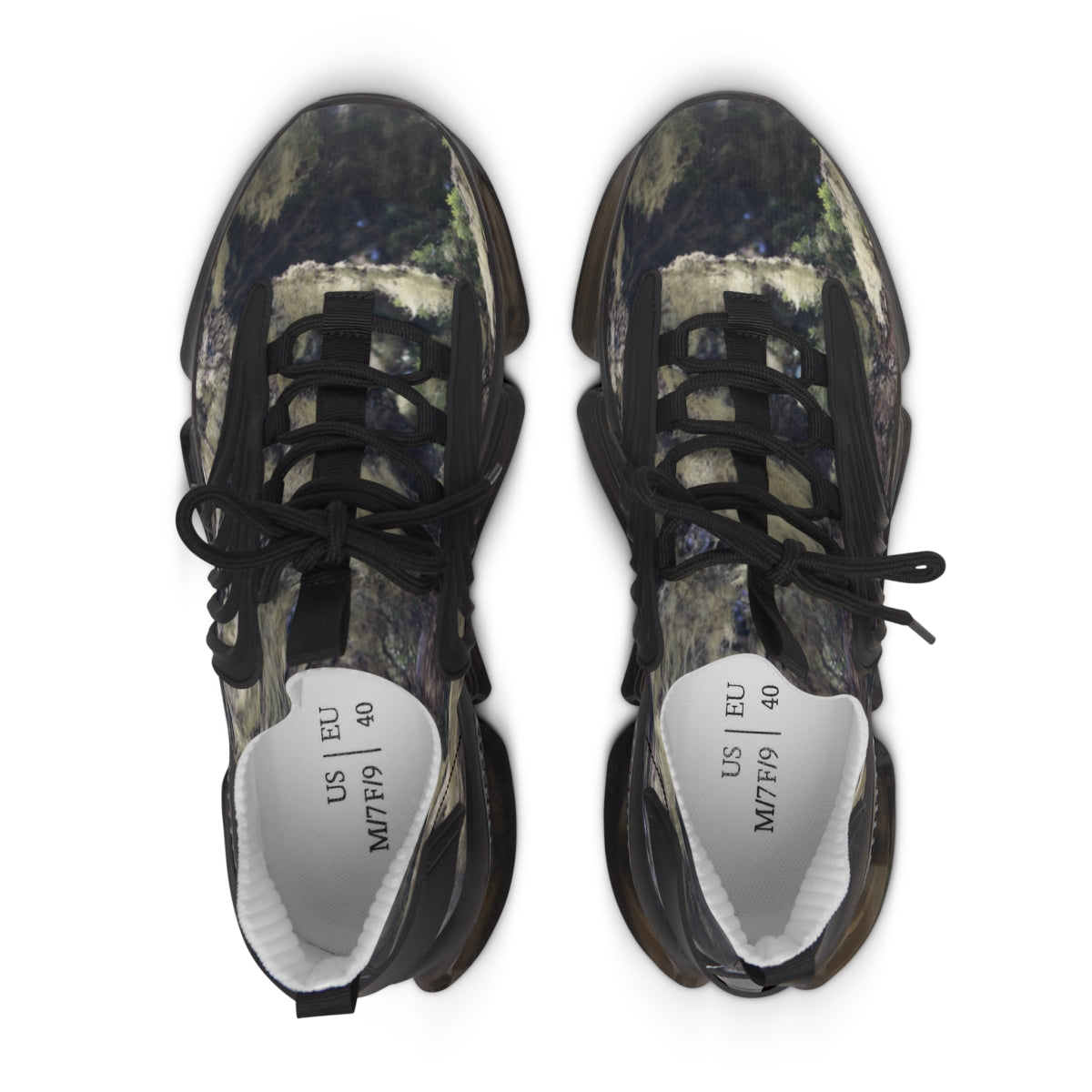 Stylish Camo Multi-Tonal Lace-Up Athletic Footwear