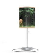 Serene Forest Deer Table Lamp with Pull Chain Fixture