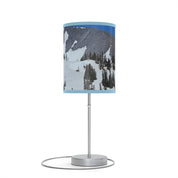 Mountain Snow Scene with Blue Sky Desk Lamp