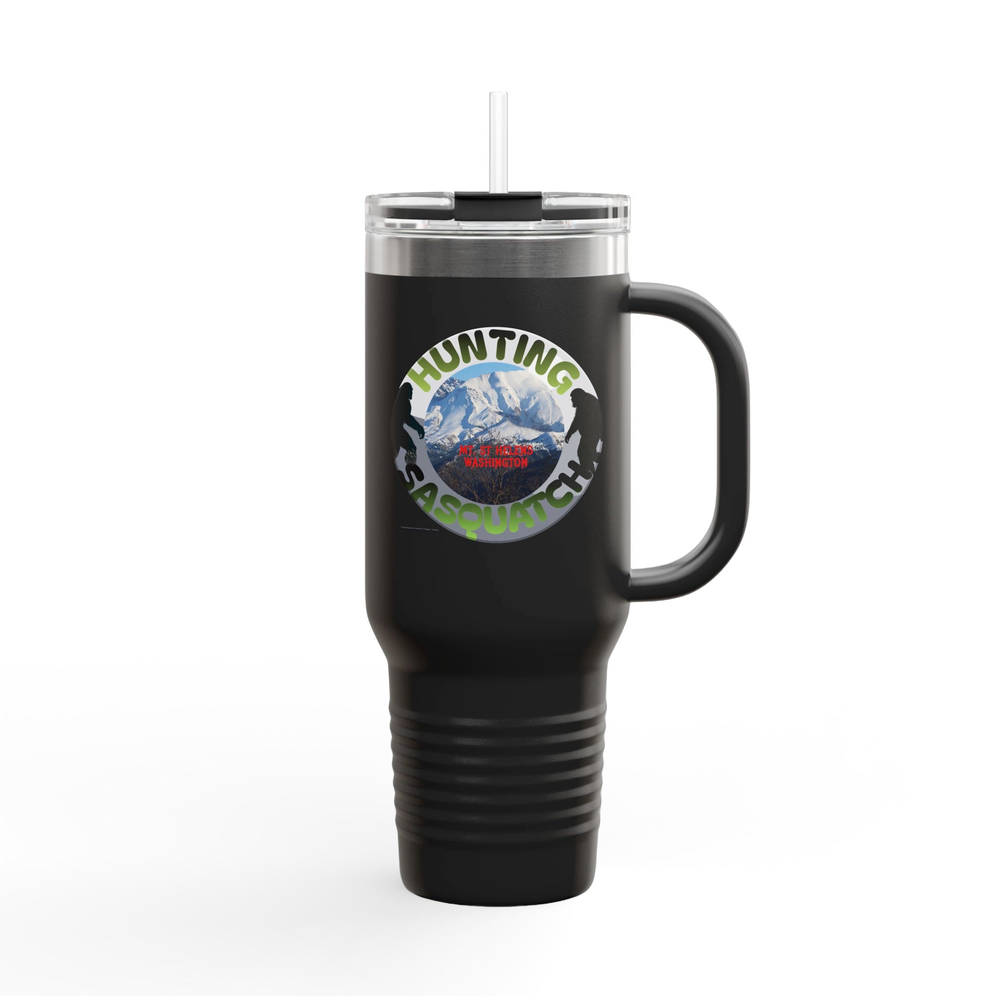 Hunting Sasquatch Design Travel Mug product type