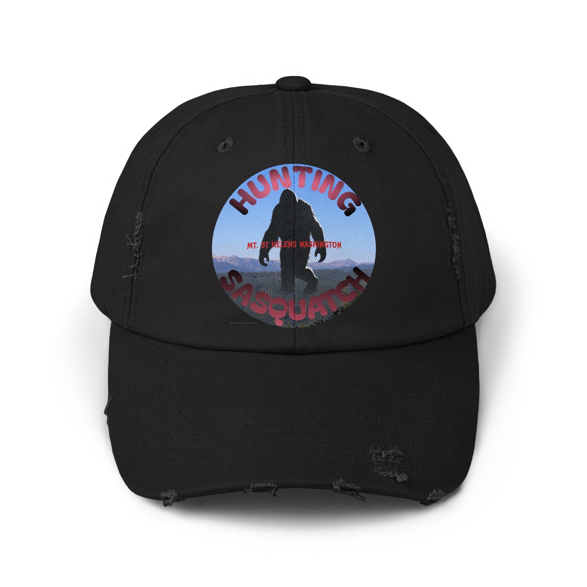 Hunting Sasquatch Distressed Adjustable Hat product
