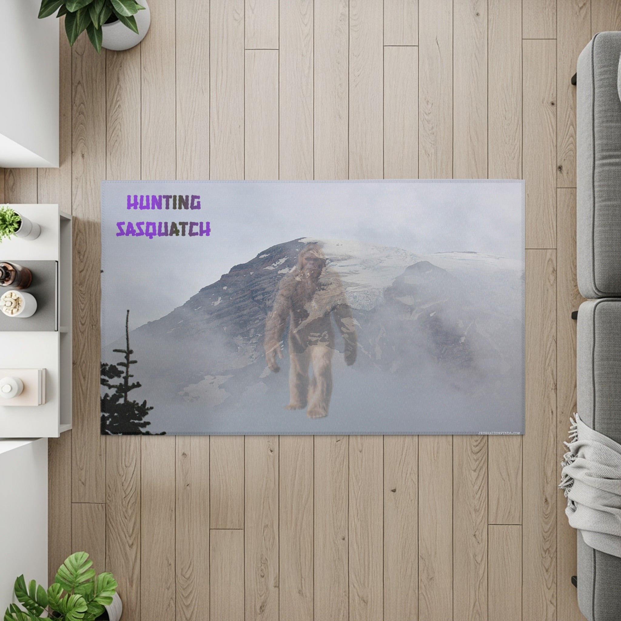 Hunting Sasquatch Rug product