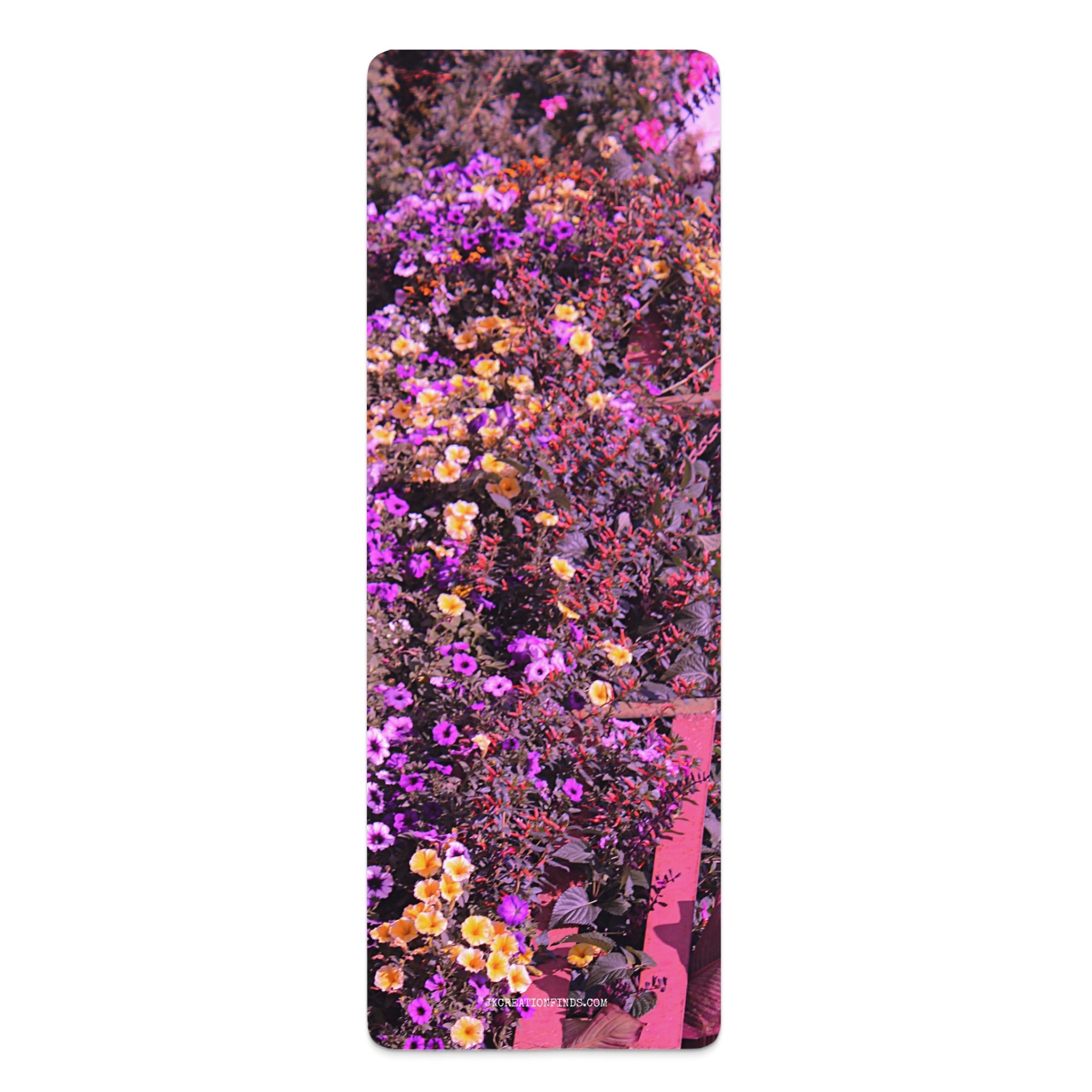 Vibrant Floral Design Yoga Mat for Fitness Product