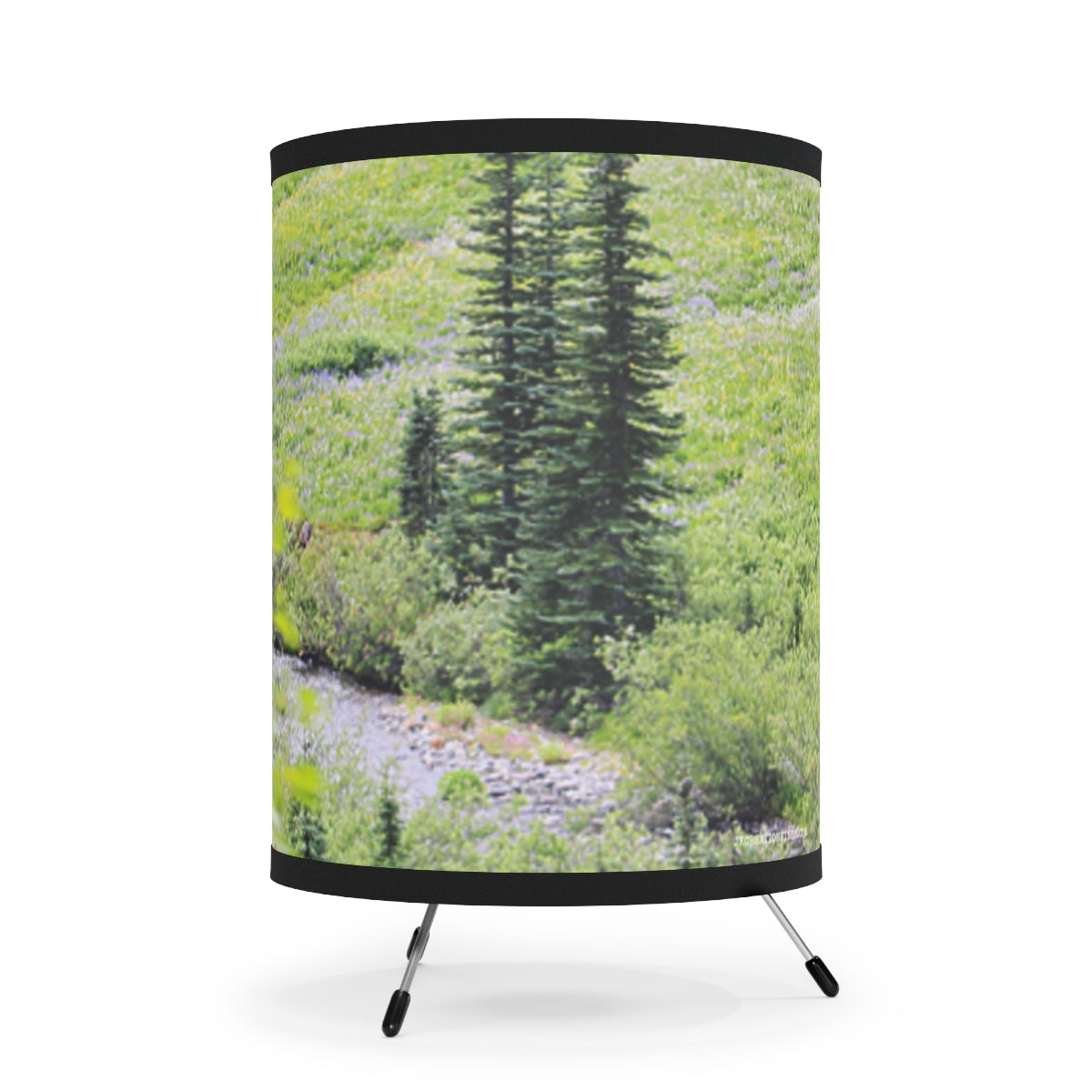 Scenic Forest and Creek Printed Lampshade Cover