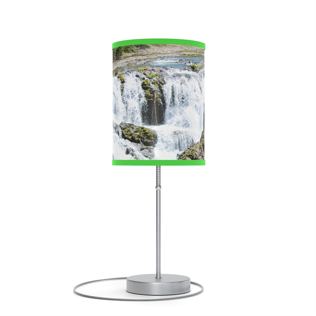 Stunning Waterfall Scene Lampshade Table Lamp Product