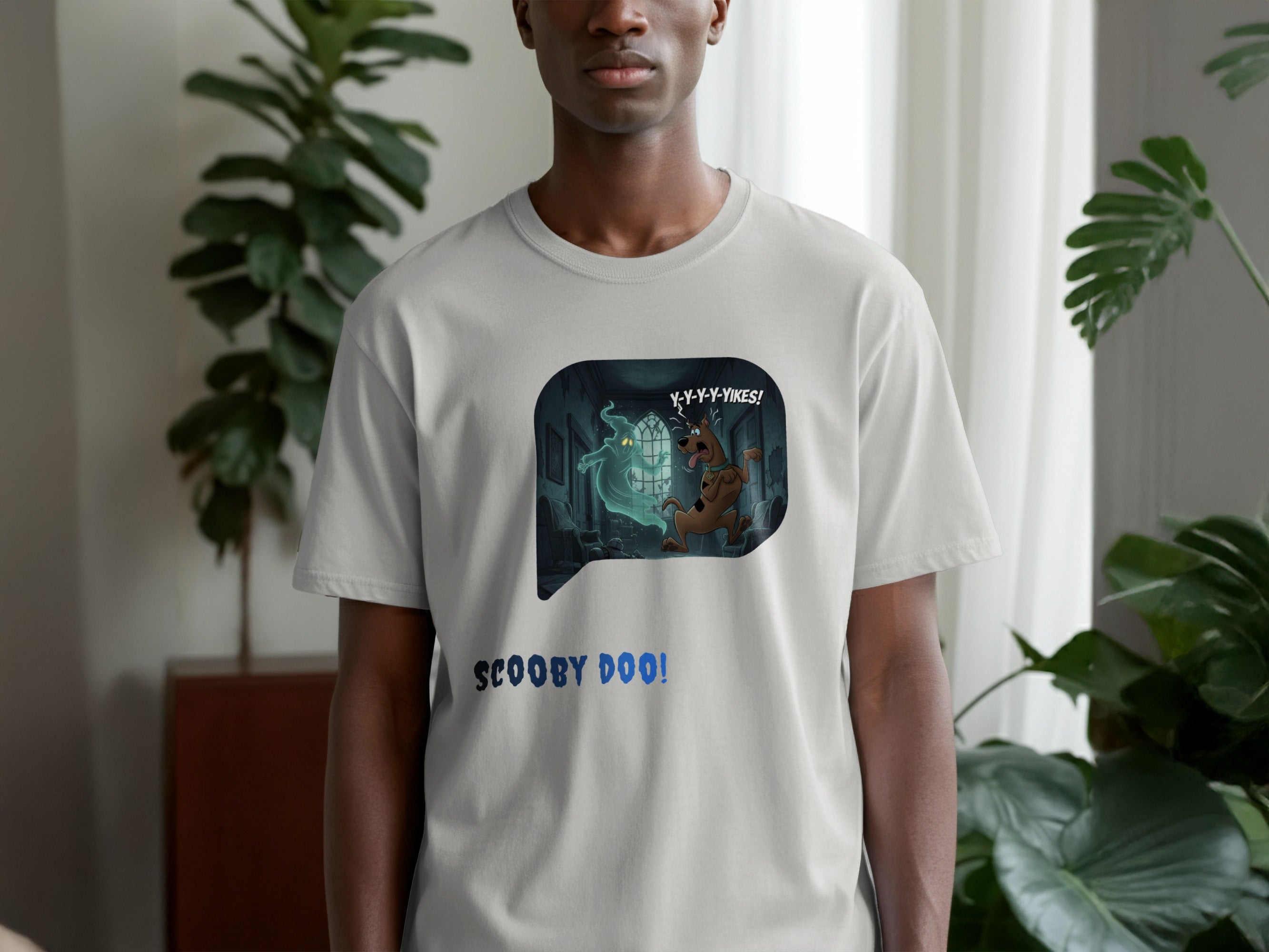 Scooby Doo and Ghost Cartoon T-Shirt for Fans