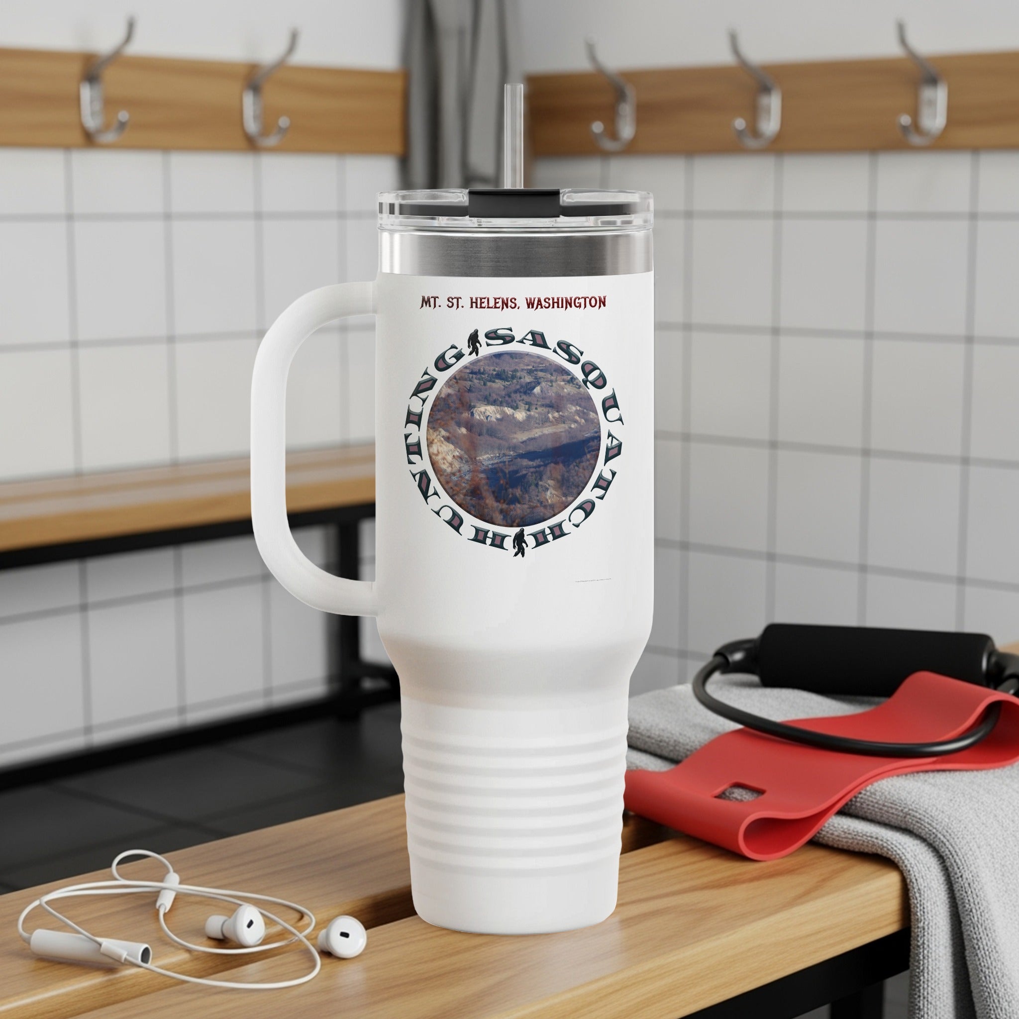 Sasquatch Viewing Mt St Helens travel mug product