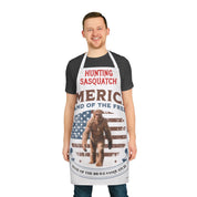 Hunting Sasquatch America Land of the Free apron