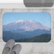 Scenic Mountain View Bathroom Rug for Tranquil Decor
