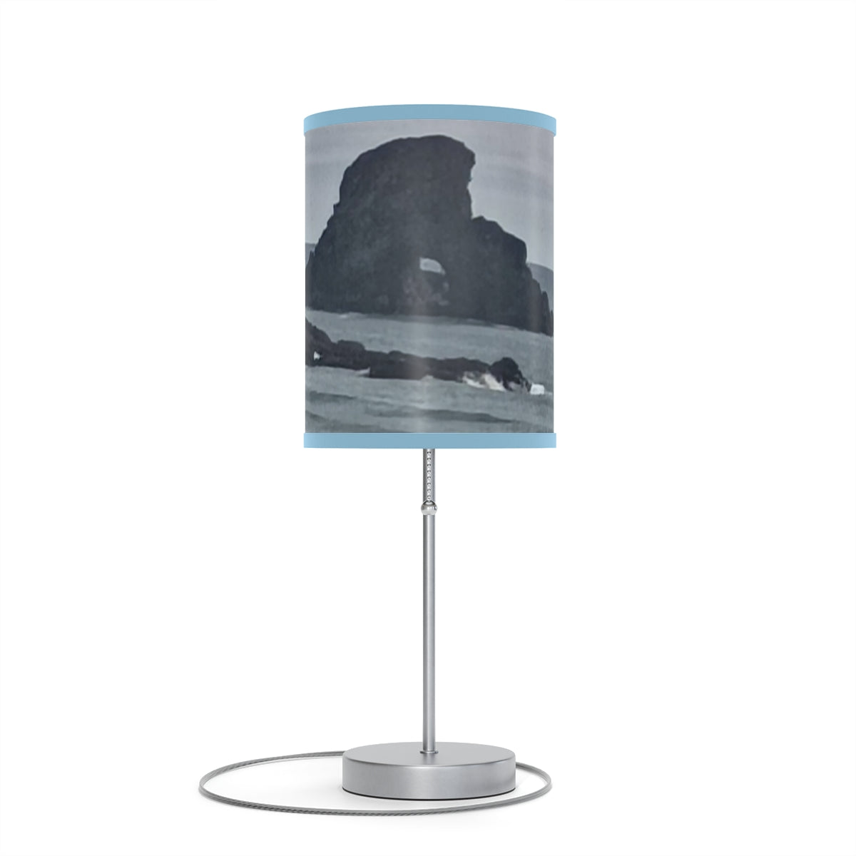 Coastal Rock Formation Scenic Print Lamp