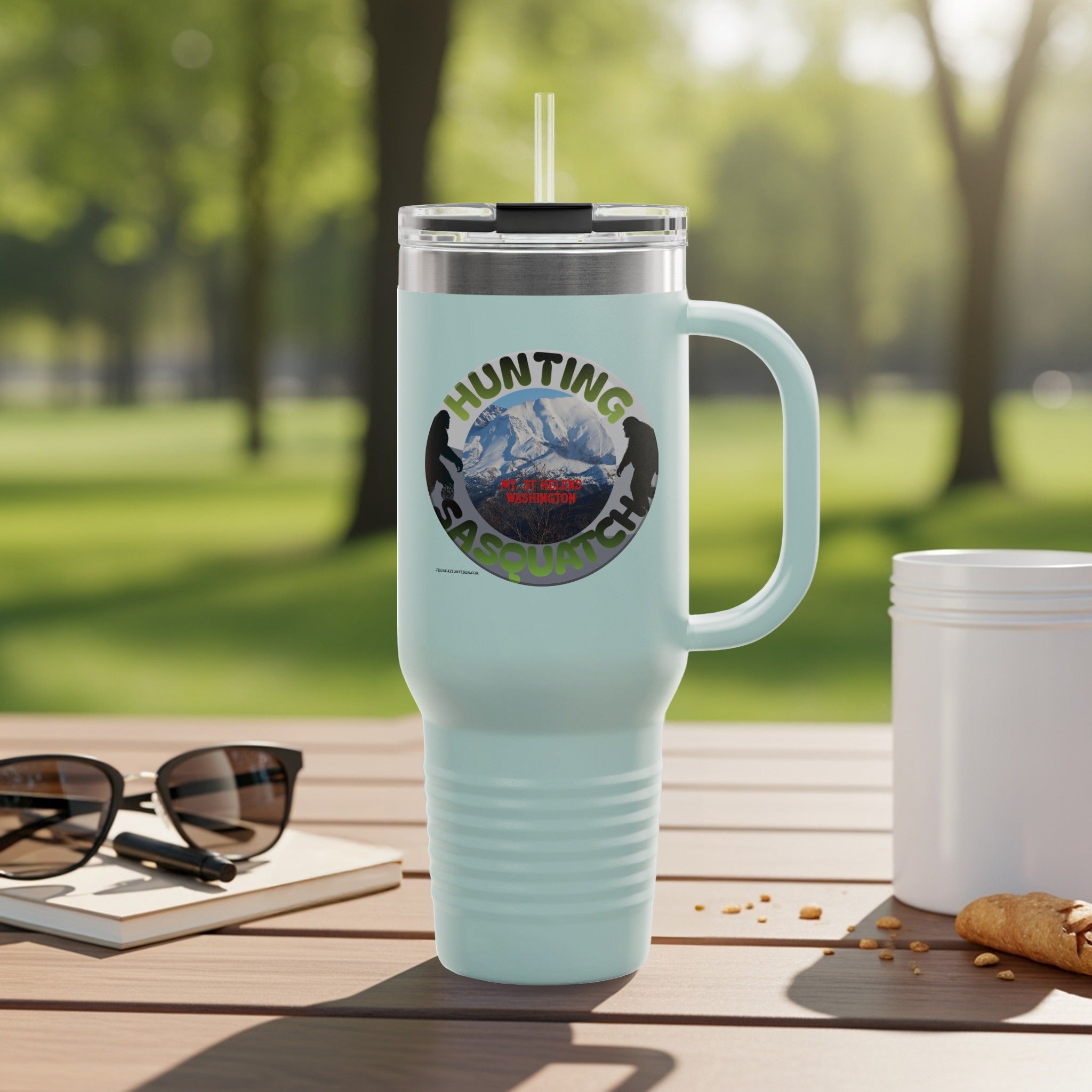 Hunting Sasquatch Travel Mug Outdoor Adventure product