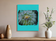 Dandelion Flower Art Print Blue Background Wall Art product type