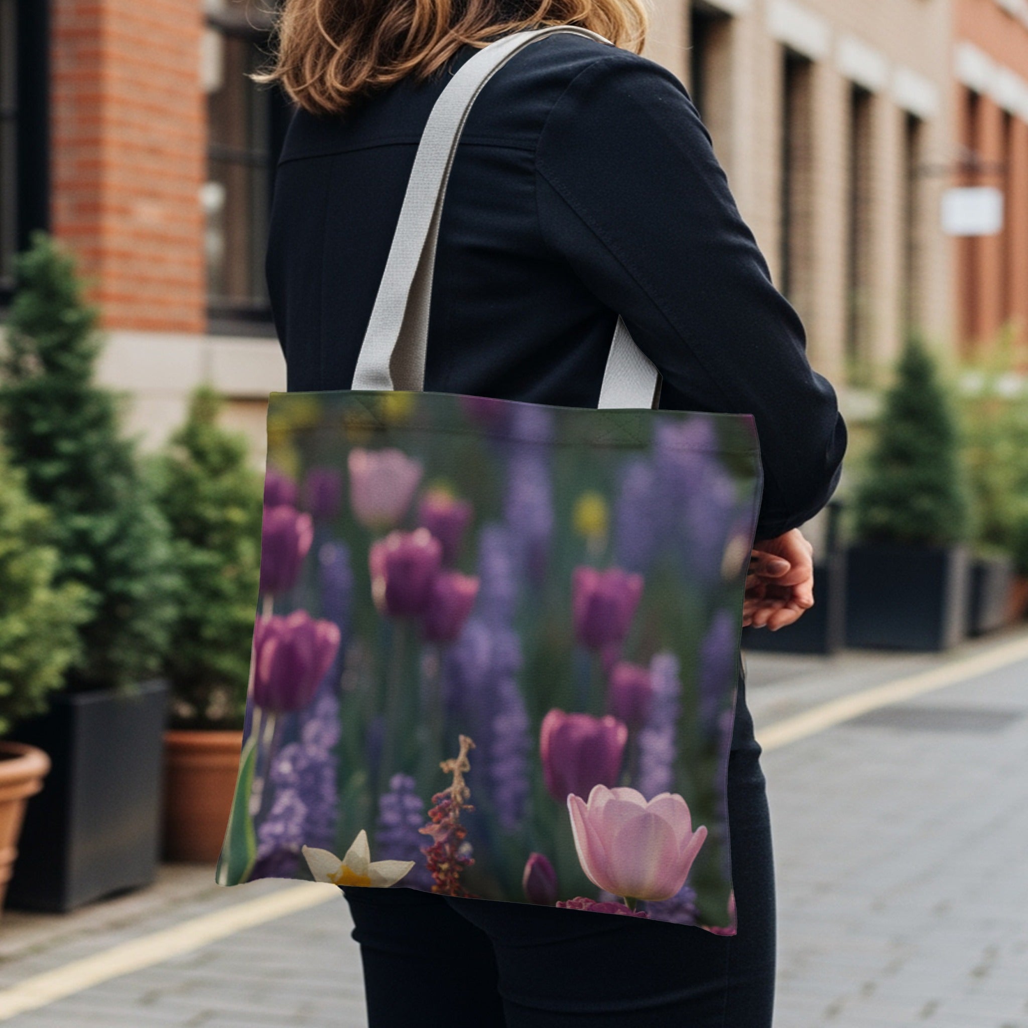 Vibrant Floral Design Tote Bag for All Occasions product type