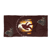 Runnin Sasquatch Theme Brown Towel product