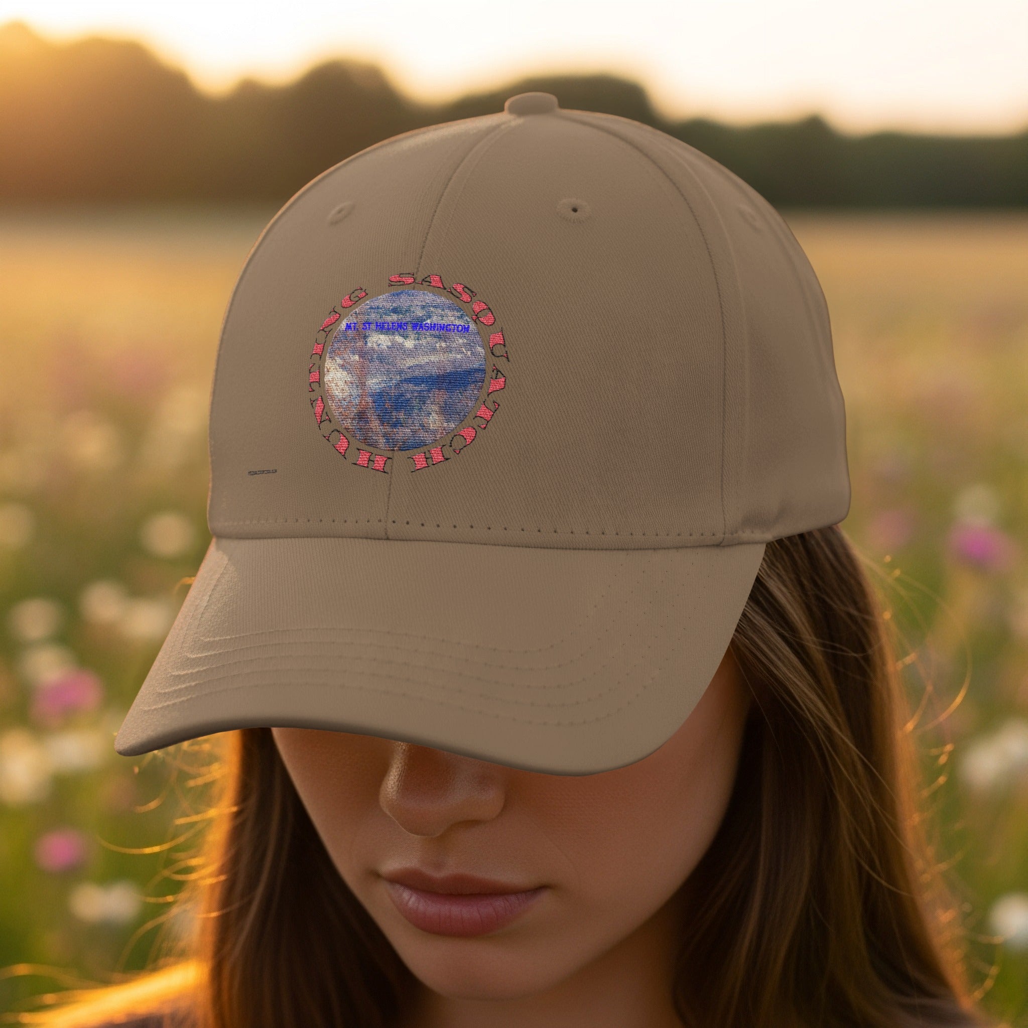 Cosmic Beauty Patch on Beige Baseball Cap product type
