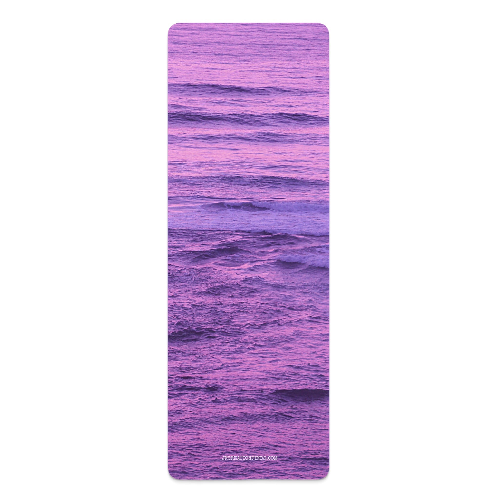 Beautiful Purple Ocean Waves Design Yoga Mat Product