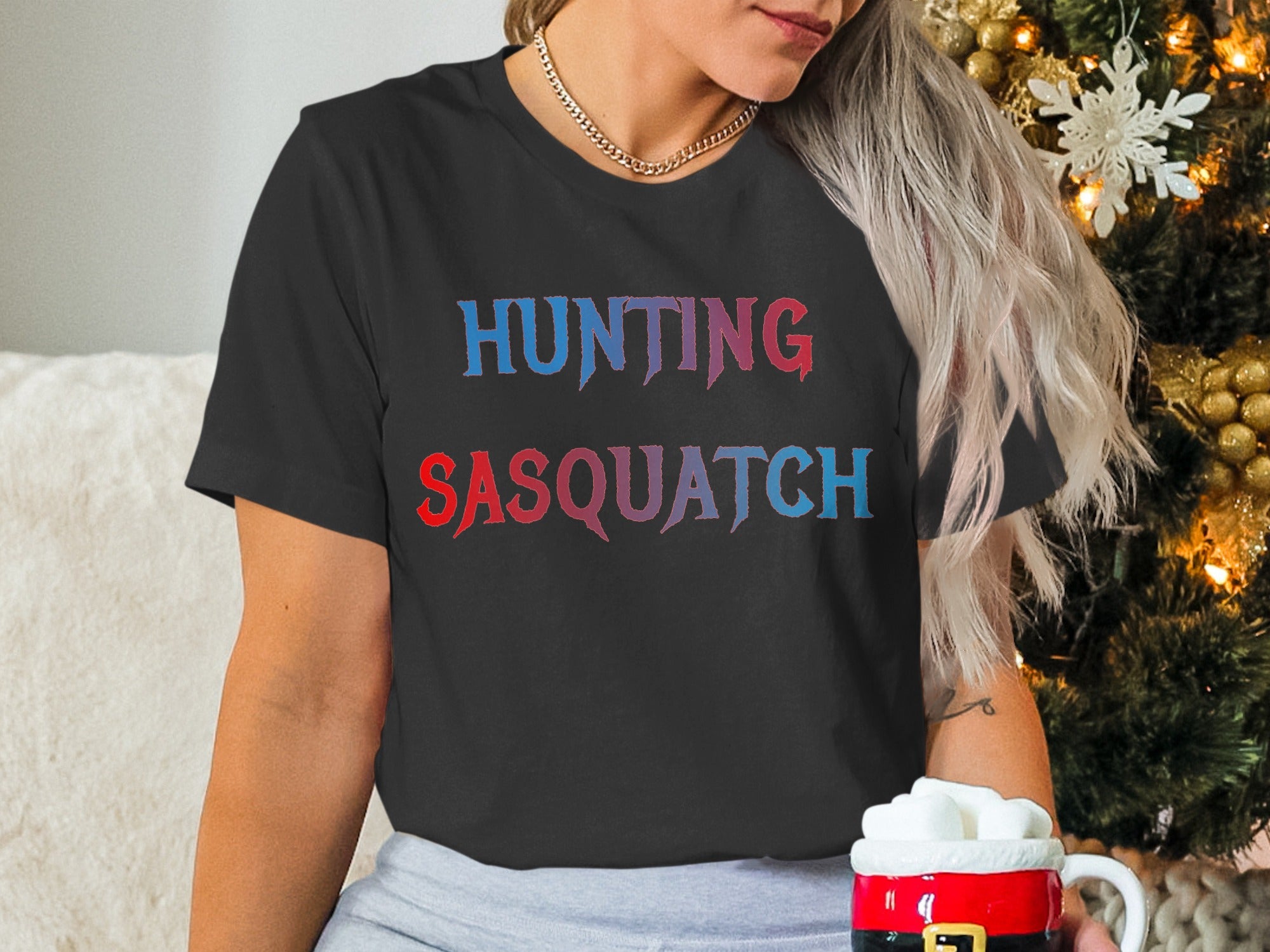 Hunting Sasquatch Graphic T-Shirt or Fun Gift product type