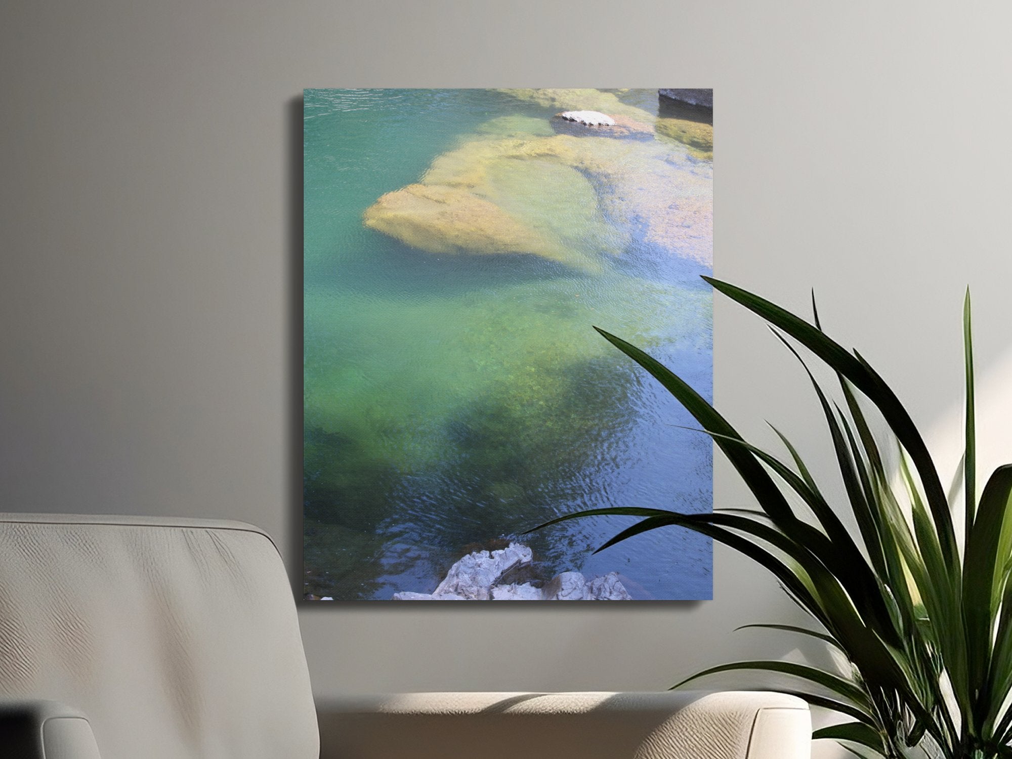 Refreshing River Scene Wall Art Canvas product type