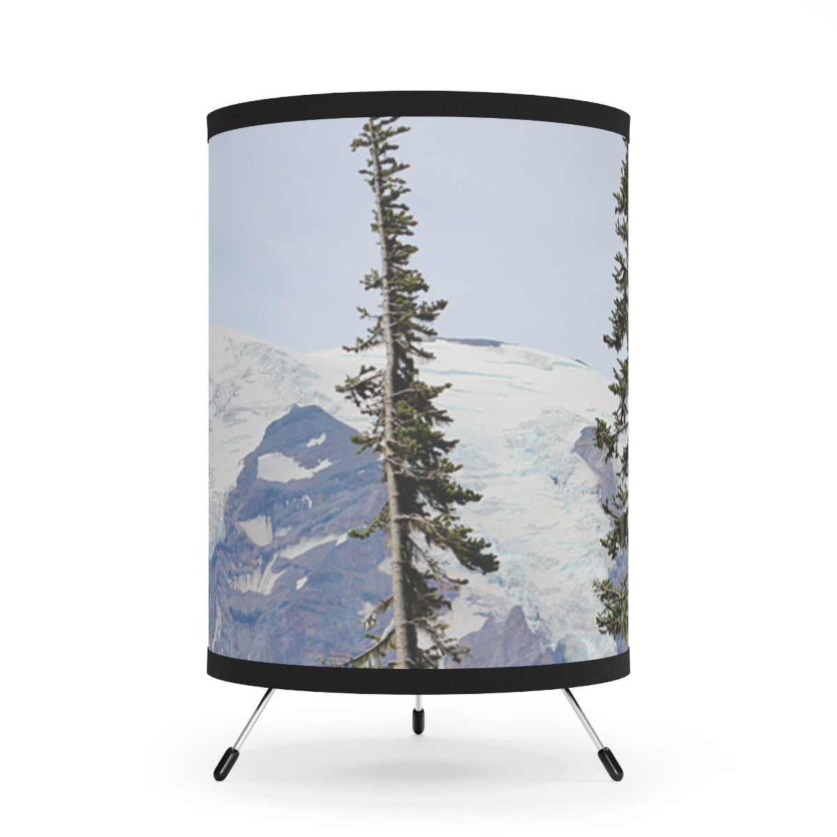Nature Scene with Snowy Mountains Lampshade