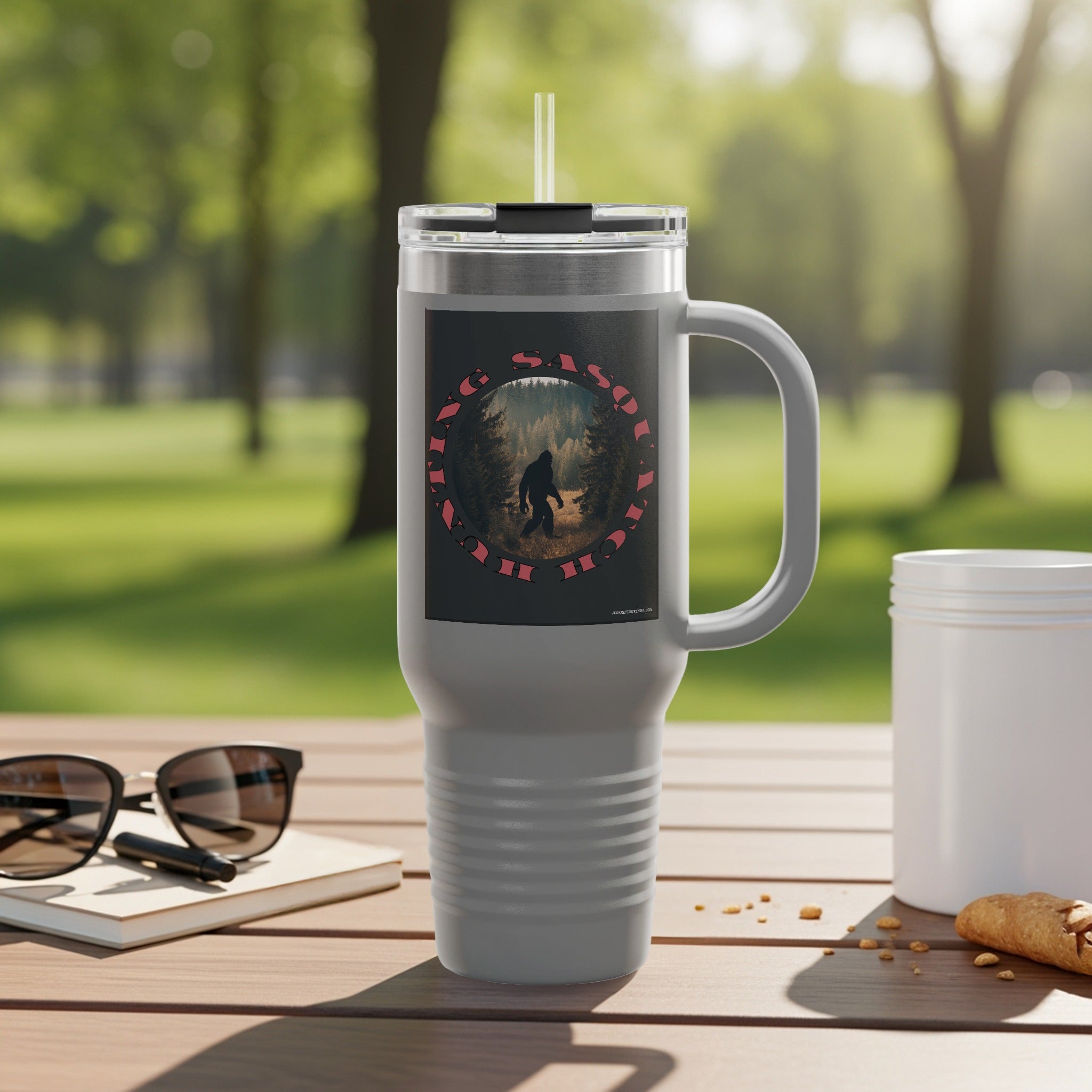 King Sasquatch Hiking Inspired Travel Mug product type