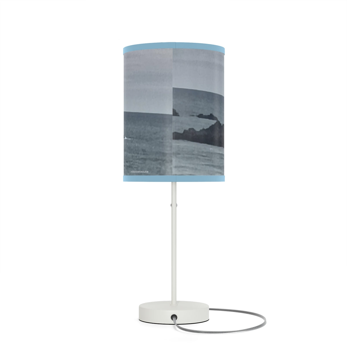 Scenic Coastal Print Modern Lamp for Home Decor