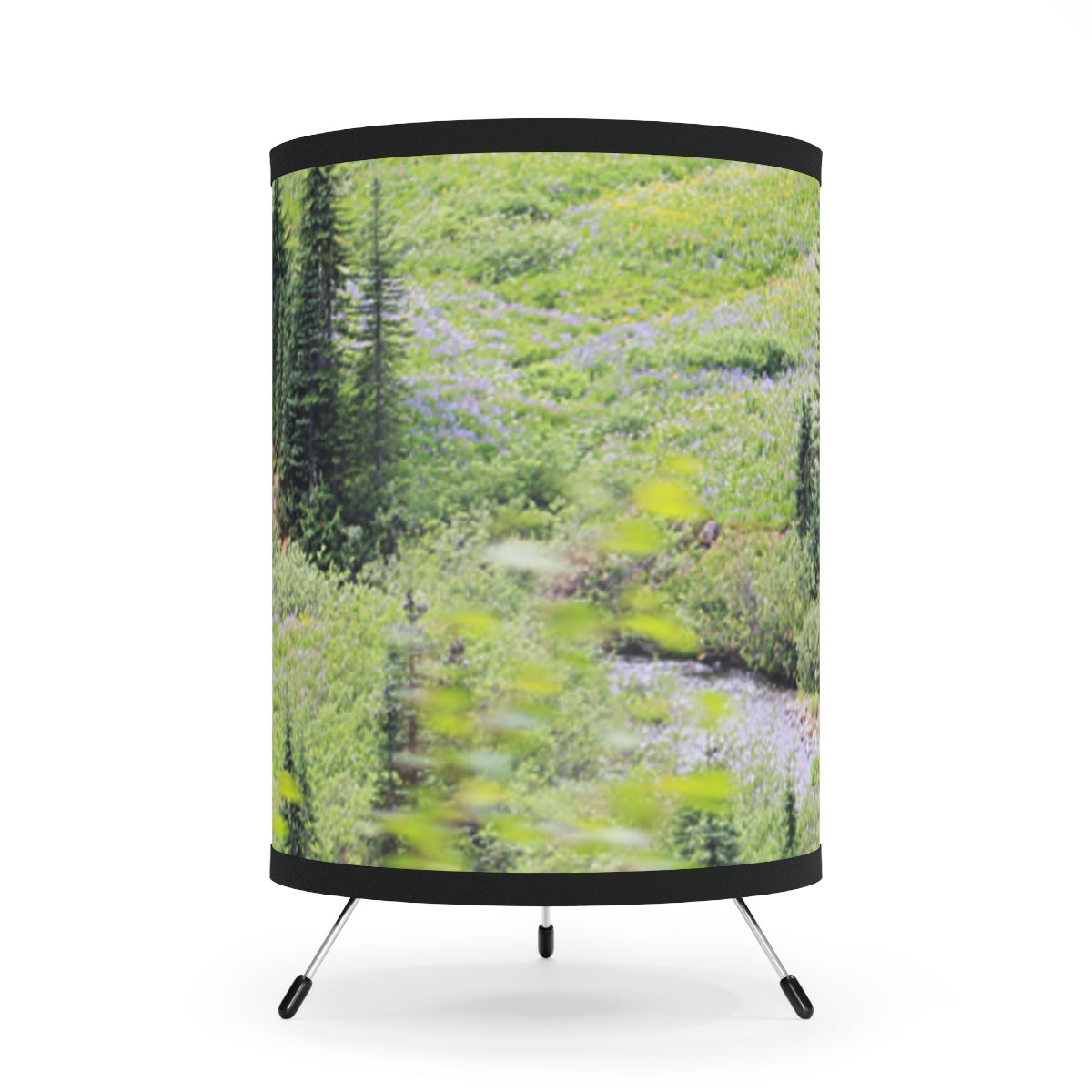 Lush Green Forest Scenery with Stream Artwork product