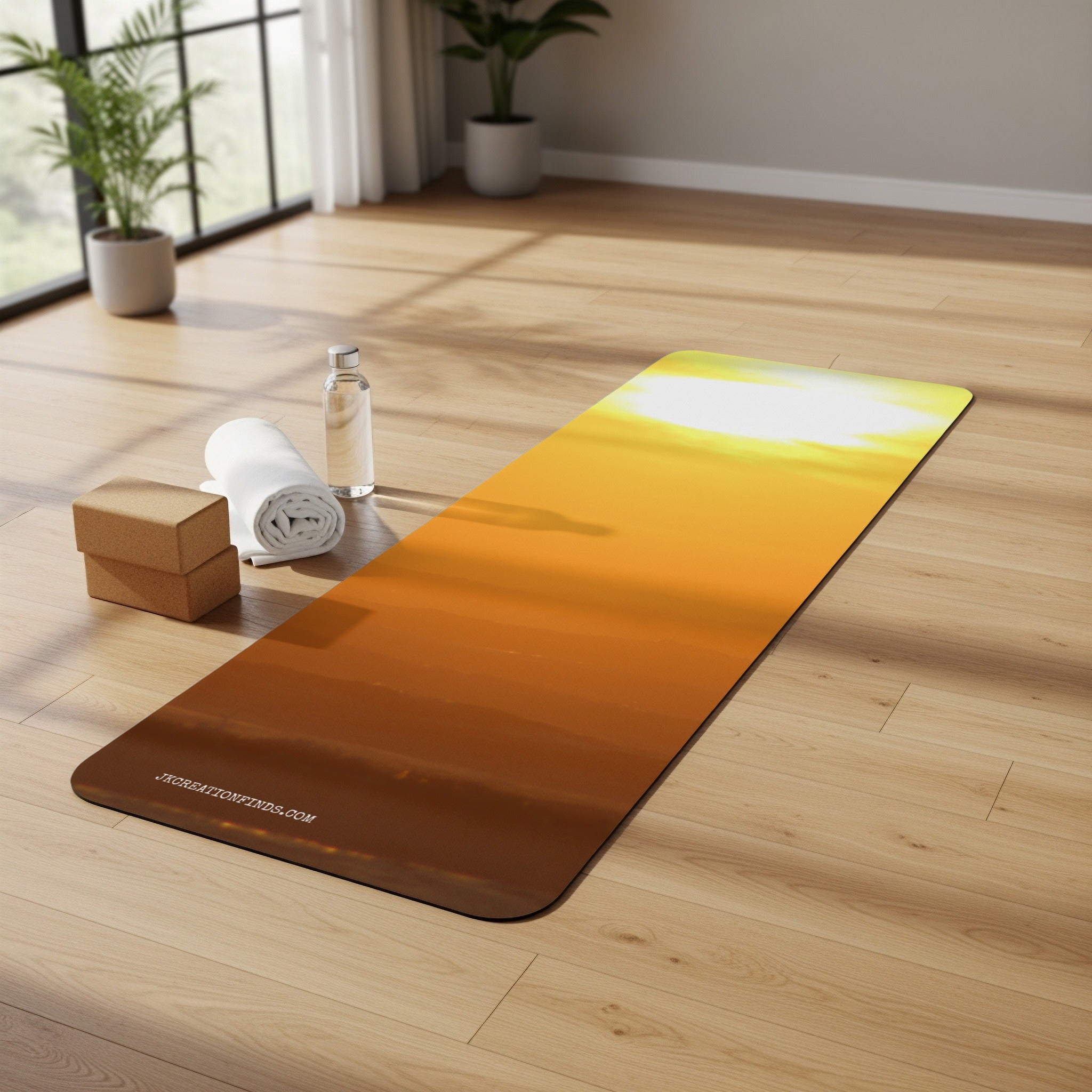 Sunset Gradient Womens Yoga Mat Fitness product