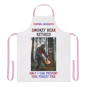 Hunting Sasquatch Smokey Bear Retired Funny Apron